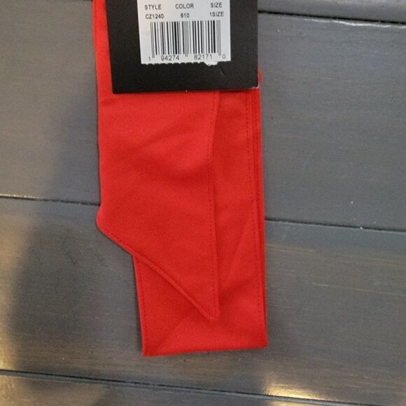 Nike Unisex red DRY Dri-Fit sweat wicking adjustable Head Tie Headband - Red - Picture 10 of 11